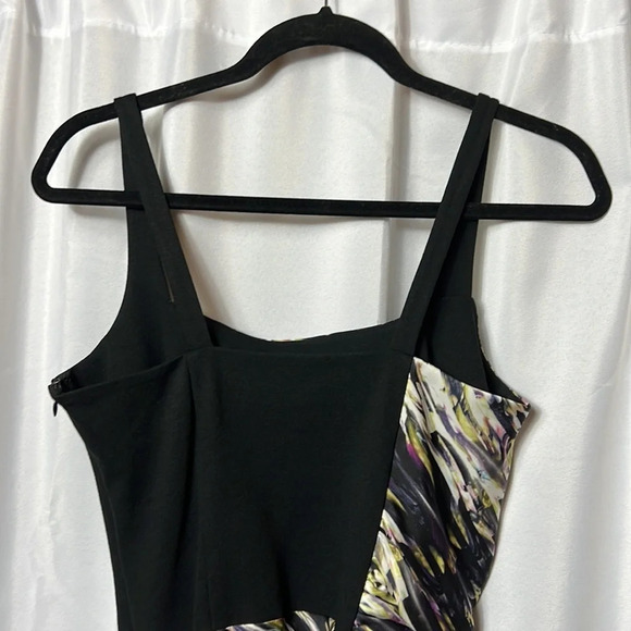 Jessica Simpson Dress Rouched Mini Two-Tone Size M Sleeveless Flattering - Picture 9 of 9